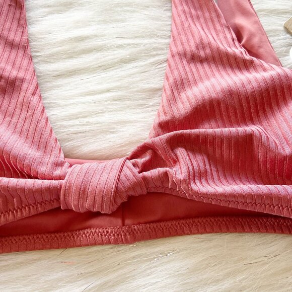 NEW Tori Praver Kaye Rose Gold Knot Bikini Top - Picture 4 of 9